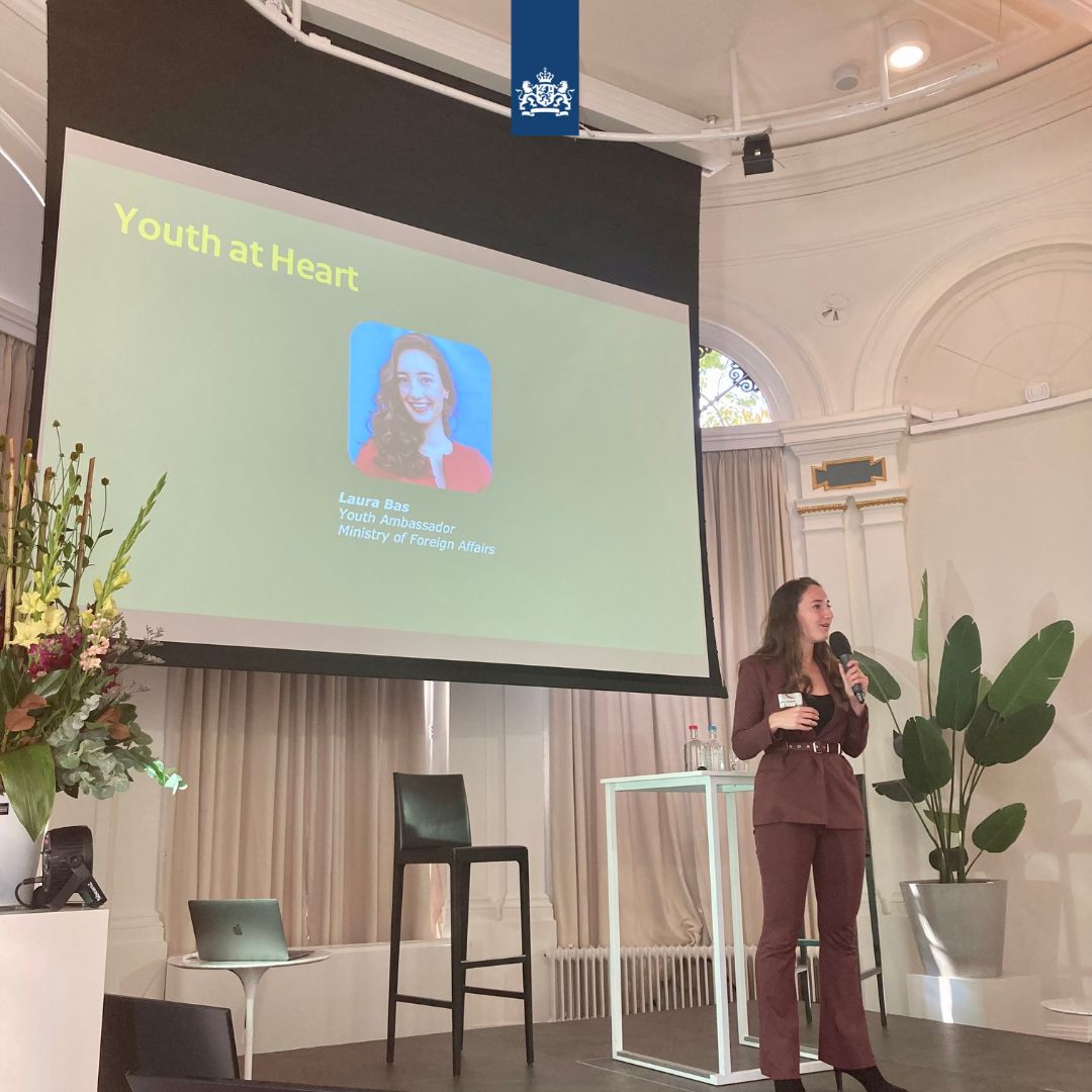 CBI_NL's tweet photo. #Genderequality in the labor market is not a given. 

Laura Bas (@YouthAmbSRHR), youth ambassador for sexual reproductive health and rights, gender equality and bodily autonomy at the @DutchMFA, encourages SME's to actively listen to the youth &amp; women.

#CBI50years https://t.co/fTabrGGFRZ