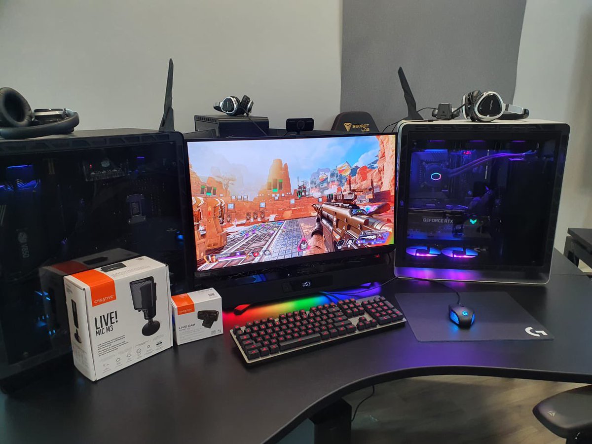 Voltapc's tweet photo. How would you rank this #setup ?
— 
At #voltapc Gaming Experience Centre https://t.co/xd9rCV6ma8
