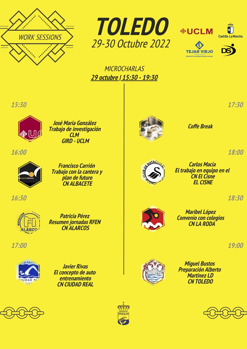 ▶️ Ya en marcha el proceso de inscripción para nuestras WORK SESSIONS. 
💻 Inscríbete aquí : form.jotform.com/222823216095352
💶 Jornadas gratuitas !! 
🔗 Dudas en: alexlopezhernandez@fnclm.com 

@NovedadesFNCLM <a href="/GIRD_UCLM/">Grupo de Investigación en Rendimiento Deportivo</a> <a href="/uclm_es/">Universidad de Castilla-La Mancha</a> <a href="/RFEN_Oficial/">RFEN</a>