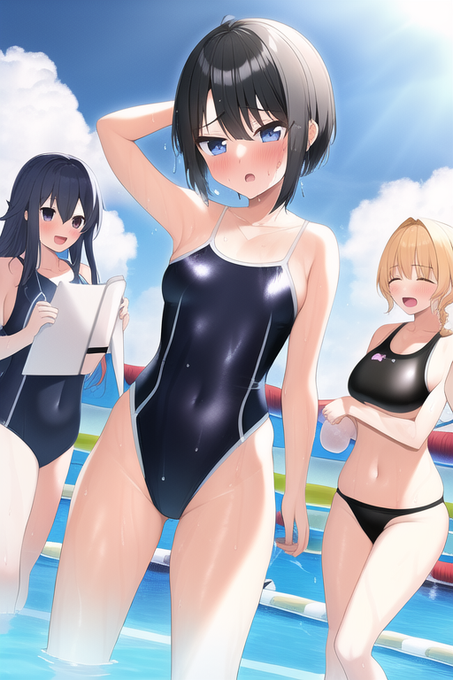 比較してみます

1枚目がデフォルトに近いAI絵
2枚目が自分が画風調整したAI絵

画面全体の彩度や顔の画風もこれだけ変わります。どちらもtext指示のみです。

#novelAI 