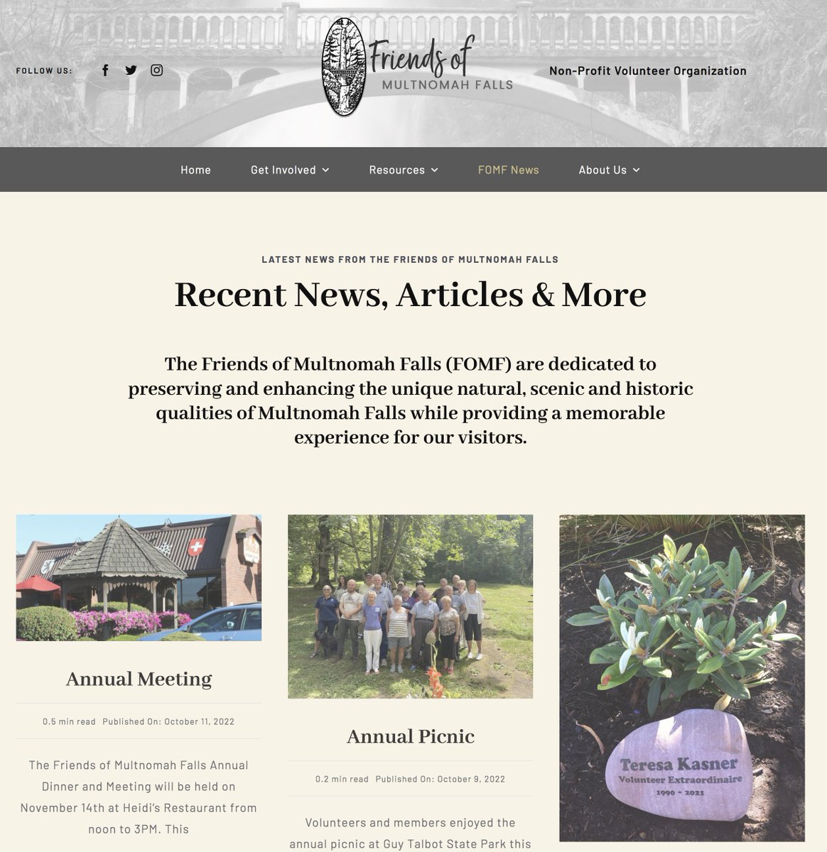 FallsFriendsof's tweet image. The annual Friends of Multnomah Falls (FOMF) picnic was a success! The annual FOMF members meeting will be on November 14th. For all details and more info on how to become a member and/or volunteer - visit our website: friendsofmultnomahfalls.org