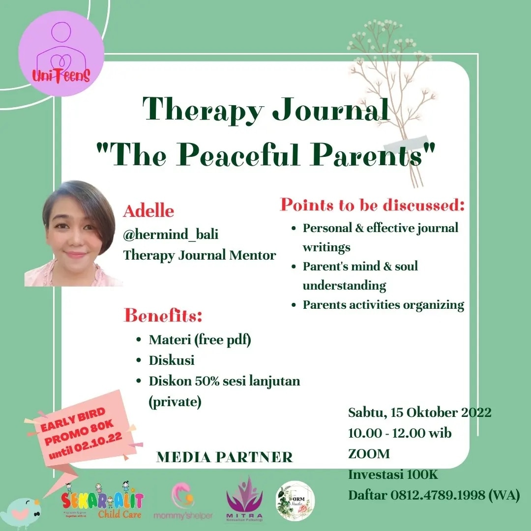 iniaku_risa's tweet photo. Saat orangtua mengalami kelelahan, emosi, kejenuhan, dan kewalahan..bagaimana supaya bs menjadi lbh tenang? bisa yuk dengan menulis jurnal.. kita akan bljr bersama sabtu tgl 15..jgn lupa daftar yah... lgsg DM/WA yah https://t.co/89i64LLcuO