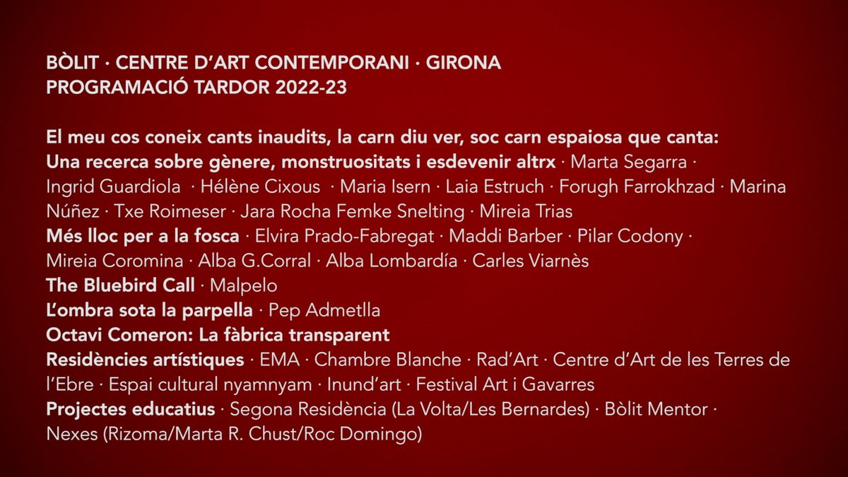 BolitGirona's tweet photo. Avui hem presentat als mitjans de comunicació els continguts de la programació que desplegarem a partir d'aquesta tardor

Si hi voleu fer una ullada, els trobareu aquí 👇

📌https://t.co/dN2P6u23Rd https://t.co/LlGBjcgrru