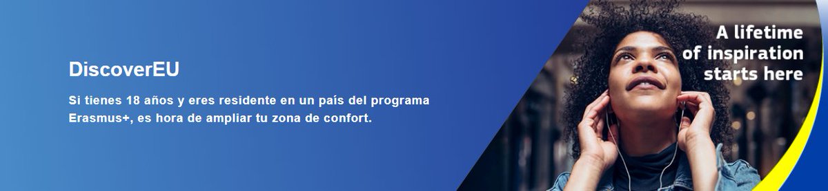 europedirectCLM's tweet photo. 📣Publicada convocatoria de otoño de #DiscoverEU, gracias a la cual 3⃣5⃣.0⃣0⃣0⃣ jóvenes recibirán un bono de ferrocarril para explorar Europa🚆🇪🇺

📆 Hasta 25 de octubre a las 12.00 h

✅ Nacidos entre el 1 de enero y el 31 de diciembre de 2004

Más ℹ️: https://t.co/vubEJk5vQ8 https://t.co/NWJOY4u1dG