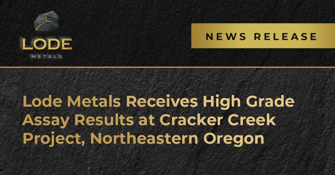 "I’m extremely pleased with the grades that we’ve identified in this round of Cracker Creek sampling." - Ken Tullar, Lode Metals CEO

Read the full news release at: ow.ly/mb4250L2m0V
…
#Lode $LODE #news #newsrelease #juniormining #gold #mining #goldexploration #mining