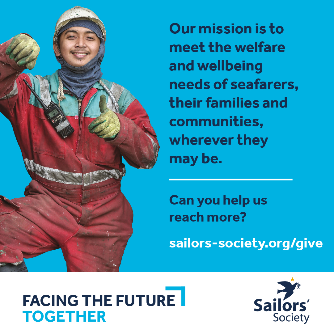 Our mission is to meet the welfare and wellbeing needs of seafarers and their families, wherever they may be. 

With your support, we can help many more in need.

Please give today at ➡️ sailors-society.org/give

#Thankyou #CharityTuesday #MerchantNavy #SupportForSeafarers