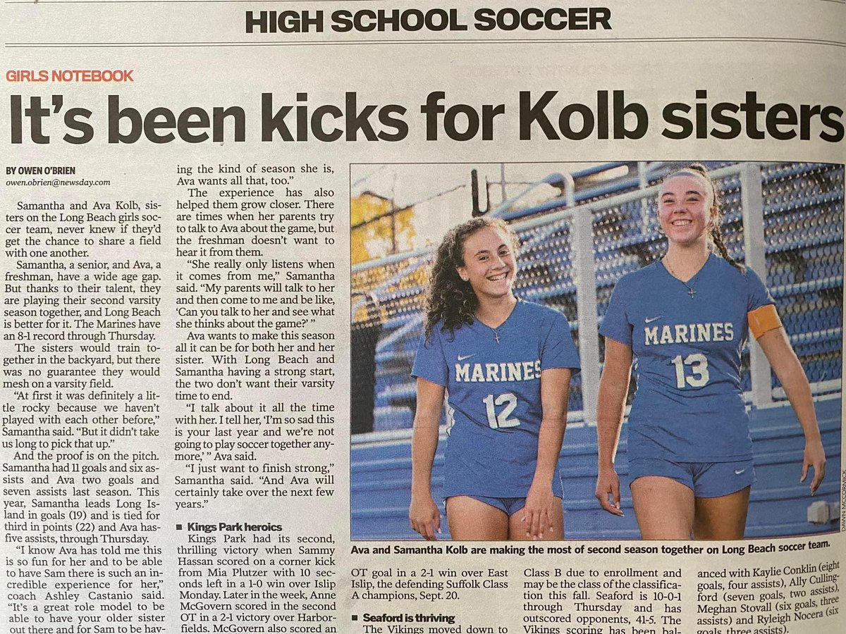 Congratulations to these two former #IslandPark students! We are so proud of all that these sisters have accomplished on and off of the field! <a href="/newsday/">Newsday</a>