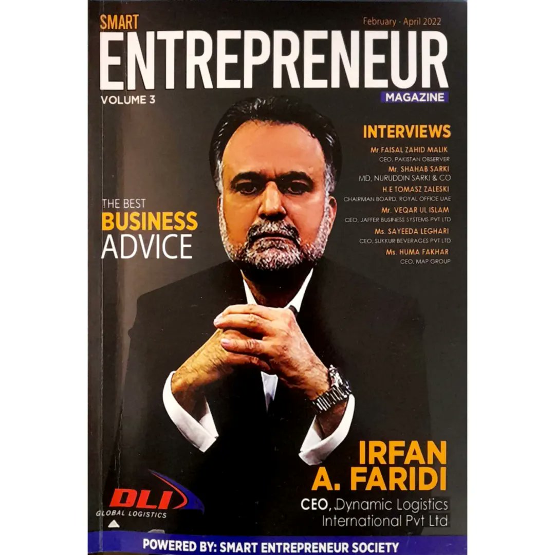 dliltd's tweet photo. Our Group CEO of DLI,  Mr. Irfan Faridi was cover featured in Smart Entrepreneur Magazine Volume 3. https://t.co/bOKutPxIav