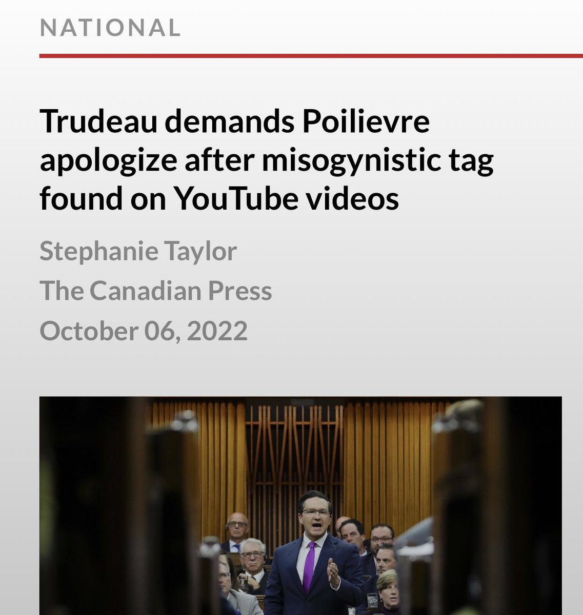 WBrettWilson's tweet photo. Wow. The hypocrisy of ⁦@JustinTrudeau⁩ demanding an apology when blackfacing and ⁦@Puglaas⁩ and ⁦@SNCLavalin⁩ and illegal holidays and so much more go without contrite apologies. 

#FFS. #TrudeuMustGo https://t.co/VQlxcBPy9C