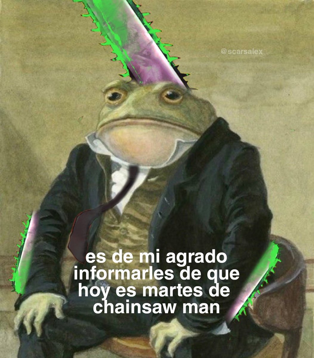 333_darwin's tweet photo. Ya estoy ansioso por ver Chainsaw man lptm. https://t.co/32VMHJYOIx