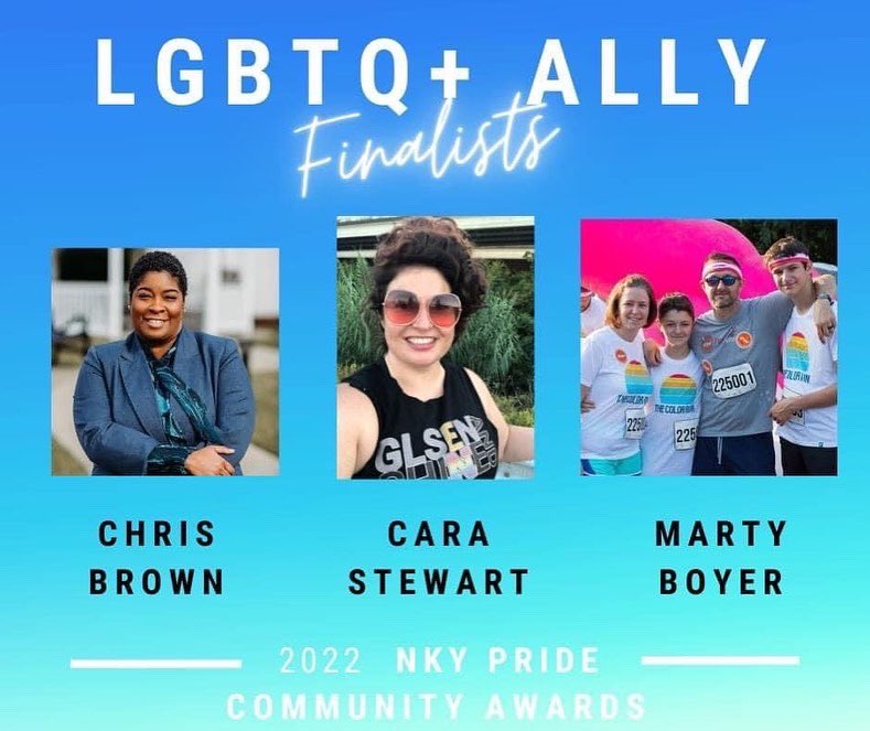 Chris69th's tweet photo. What an honor it was to receive  The “Ally” award from NKY Pride Center  at the Community Awards! Service is a way of life for me and that will never change! Thank you to NKY Pride for the beautiful award! Always know that if you call me, I’m coming!💙💪🏾➡️
#nobodielovesyoulikeido https://t.co/2Iq5f5LvSF
