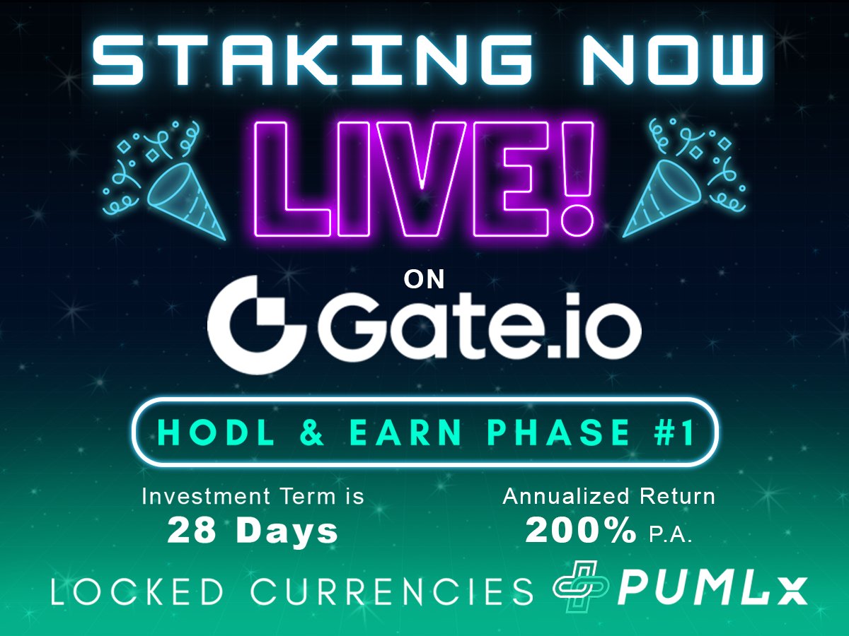 pumlhealthio's tweet photo. 🚨 STAKING is now LIVE on @gate_io through @GateEarn 

Don't miss your chance to earn up to 200% APY for 28 days, starting now!

💰 Start Earning : https://t.co/XnFimeyGVF
🧠Learn More: https://t.co/TCSp9MXBuU https://t.co/mPjdOSlQyk