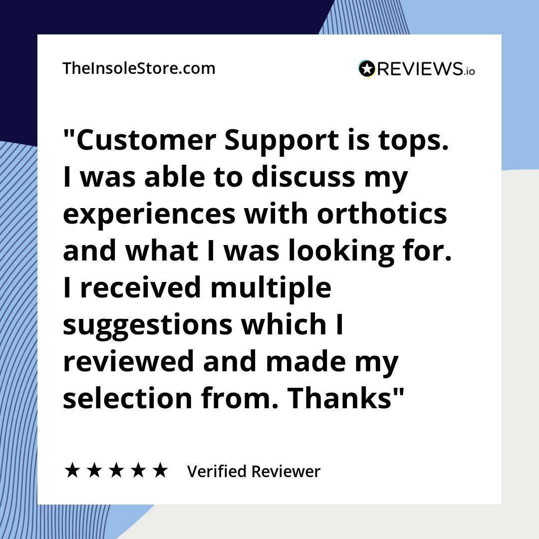 TheInsoleStore's tweet photo. We love our Customers! #TestimonialTuesday #TheInsoleStore https://t.co/G18ZQNANOH