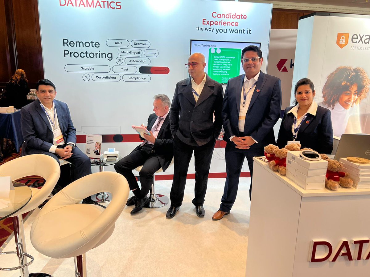 Datamatics's tweet image. Datamatics is at The European-ATP Conference 2022 at Radisson Blu Edwardian, London. 

Meet our experts to understand how we can help deliver superior candidate experience. 

#proctoring #atpconference #londonevent