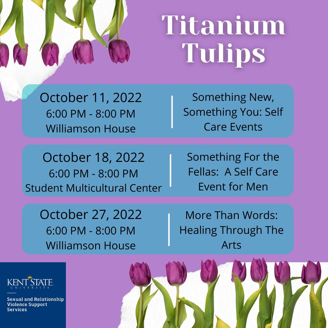 ksuhousing's tweet photo. Don't miss out! Sexual Relationship Violence Support Services is hosting the following events this month for any interested students. https://t.co/53iVuYn4Od