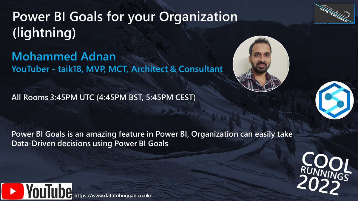 datatoboggan's tweet image. Watch the Cool Runnings 22 session from @Mohammedadnant on Power BI Goals for your Organization
youtube.com/watch?v=ayPG2V…
#azuresynapse @Azure_Synapse #datatoboggan