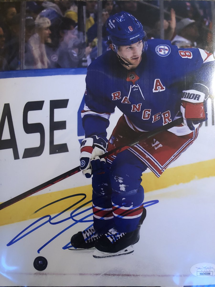 BroadwayHatsNYR's tweet photo. 🚨#NYR GAMEDAY GIVEAWAY🚨

If Captain Jacob Trouba scores a goal tonight and NYR wins one lucky follower will receive a signed 8.5 x 11 photo.

Rules For Entry:
🔵 Retweet 
🔴 Follow 
⚪️ Like 

LETS GO RANGERS #NoQuitInNY https://t.co/A0EwLoM2Kc