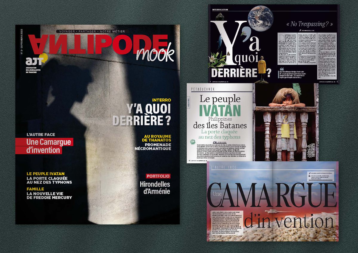 Le n°3 d'Antipode Mook, le mag des journalistes de l'Association des Journalistes du Tourisme, est sorti ! 160 pages de voyages 👍 #CalameoCoversClub
La publication gratuite est sur #Calaméo calameo.com/books/00587558…