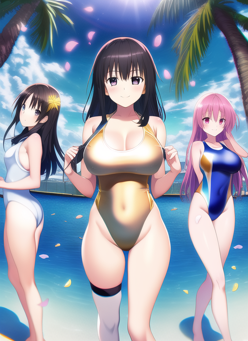 AIの画風をどう寄せるか、わかりやすい事例。

どちらも現代的な画風をベースにした上で

1枚目はアニメ寄りの顔
2枚目は厚塗り寄りの顔

に調整したもの。ベースは同じですが顔や髪の雰囲気はかなり変わります。

#NovelAI 