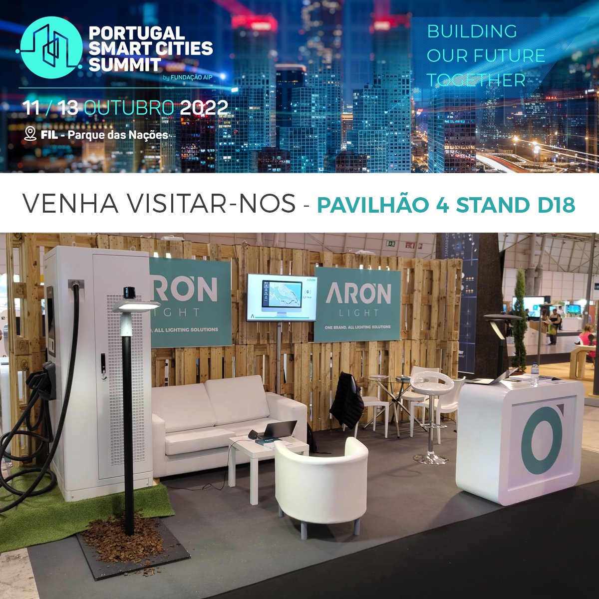 led_aron's tweet photo. Venha visitar-nos no Portugal Smart Cities Summit 2022.
De 11 a 13 de outubro, na FIL
Pavilhão 4 Stand D18
#PortugalSmartCities #pscs2022 #smartcities #LED #iluminacao #IluminaçãoPública #controlo #Systemcontrol https://t.co/J2immiFLkD