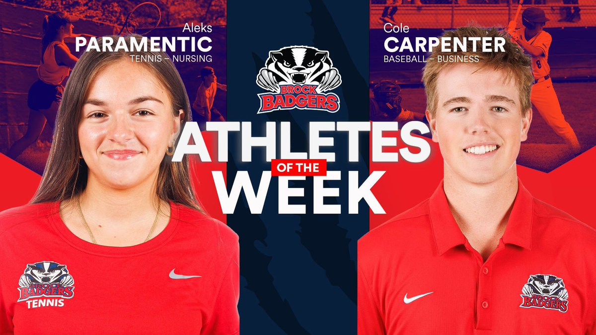 Congratulations Aleks and Cole on being selected athletes of the week following OUA championship and playoff performances! #WeAreBadgers

📖 gobadgers.ca/news/2022/10/1…