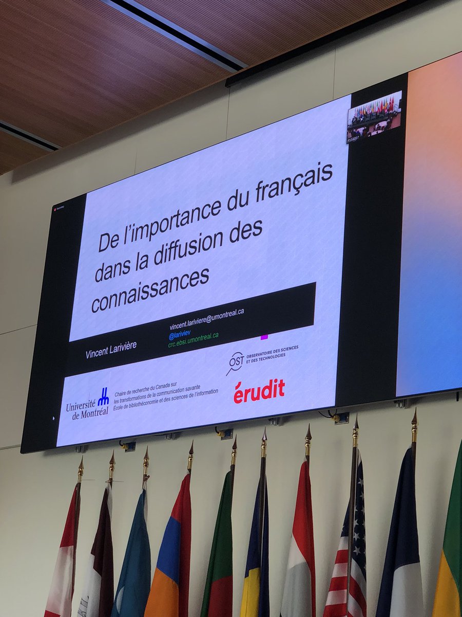 paquettej123's tweet photo. @eruditorg a un rôle important à jouer pour le libre accès, mais aussi pour la science en français. #ricsf https://t.co/ELK5aKeatQ