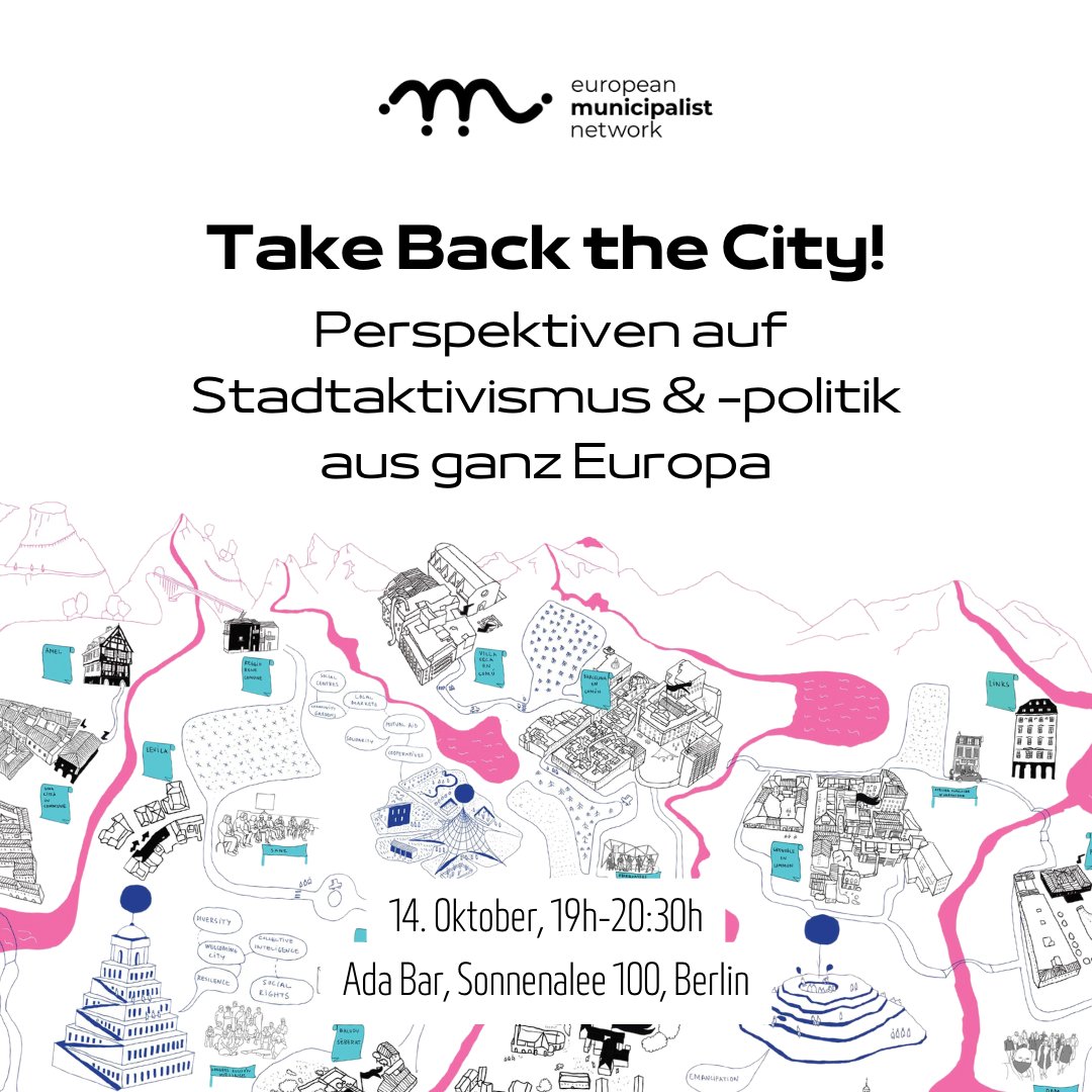 European Municipalist Network Project (@emn_project) on Twitter photo Let's reclaim our cities! This week we are heading to Berlin with our partners <a href="/commonsnetwork/">Commons Network</a> and <a href="/Research_Act/">Research for Action</a> to join the Berlin Municipalist group and together discuss approaches & future avenues for municipalist collaborations! Come and join us if you are around! Let's reclaim our cities! This week we are heading to Berlin with our partners <a href="/commonsnetwork/">Commons Network</a> and <a href="/Research_Act/">Research for Action</a> to join the Berlin Municipalist group and together discuss approaches & future avenues for municipalist collaborations! Come and join us if you are around!
