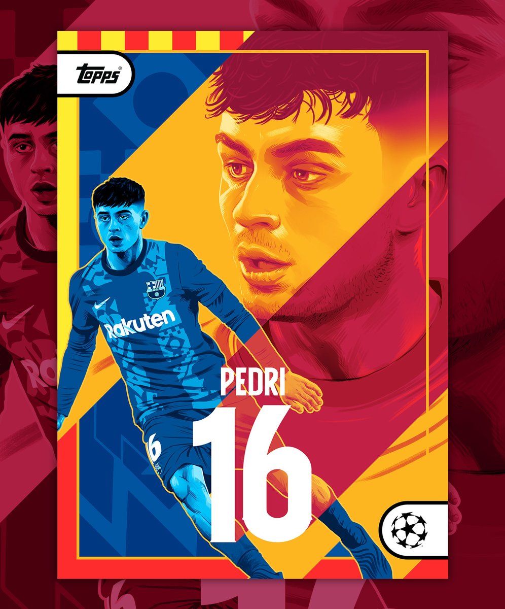 Doaly's tweet photo. Excited to share my fourth @Topps_UK  Project 22 series of collectable cards for @Pedri @FCBarcelona   Only available for 7 days staring now! https://t.co/dXMz9y96tA https://t.co/shwSuKiPcT