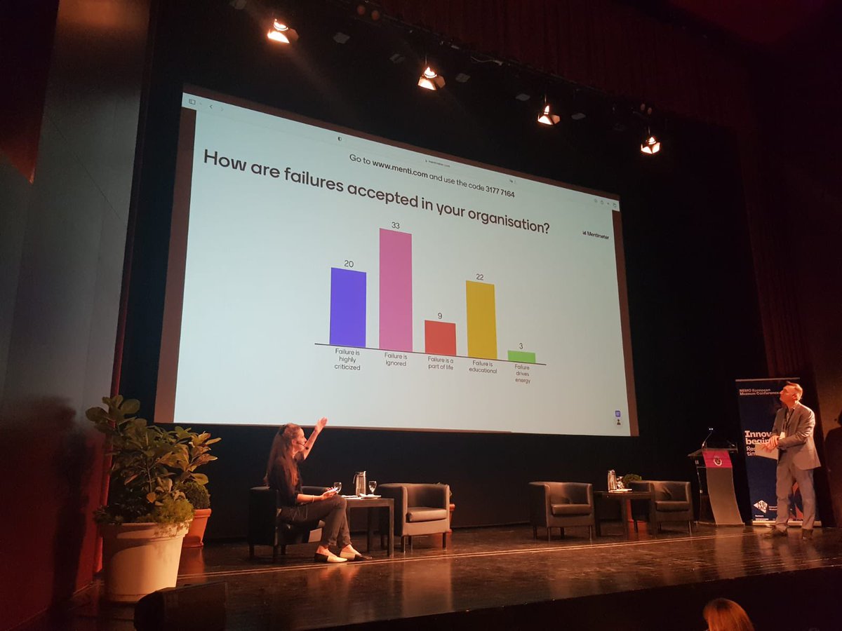How is failure accepted in your organisations? Seems like it’s mostly ignored. Only three people have experience from failure driving the organisation forward. Several people work at organisations where failure is highly criticised. #NEMOemc22