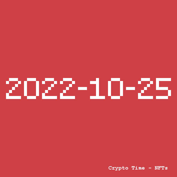 CryptoTimeNFTs's tweet photo. #2022-10-25  
Time, a single NFT per day on https://t.co/BJy7ZSERo0 

unique piece by the artist  @olivier_terral
OpenSea >>  https://t.co/mq20Kekr7I 

#nft  #blockchain #nfts #collection #nftcommunity #drop  #pixelart  #nftcollector #crypto #digitalart #art #cryptoart https://t.co/RvgN5jsDtq
