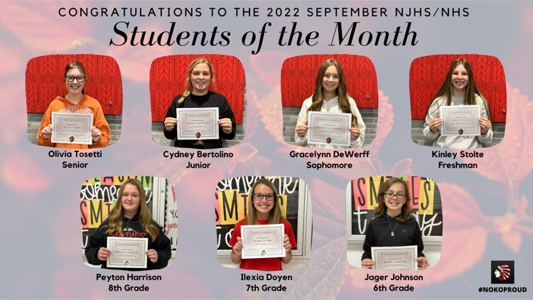NokomisSchools's tweet photo. Congratulations to the NJHS/NHS September Students of the Month!! #NOKOPROUD https://t.co/BJOz6Ny0ov