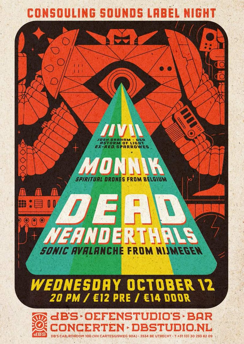 dbs_utrecht's tweet photo. Come out for @consouling label night @dbs_utrecht tomorrow!!
@deadneanderthal #monnik #iivii aka Josh Graham, ex-Red Sparrowes/A  Storm of Light!! https://t.co/zJhKnOi22M