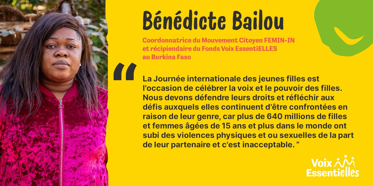 Journée de réflexion pour l'effectivité des droits de la fille.
#JourneeInternationaleDelaFille