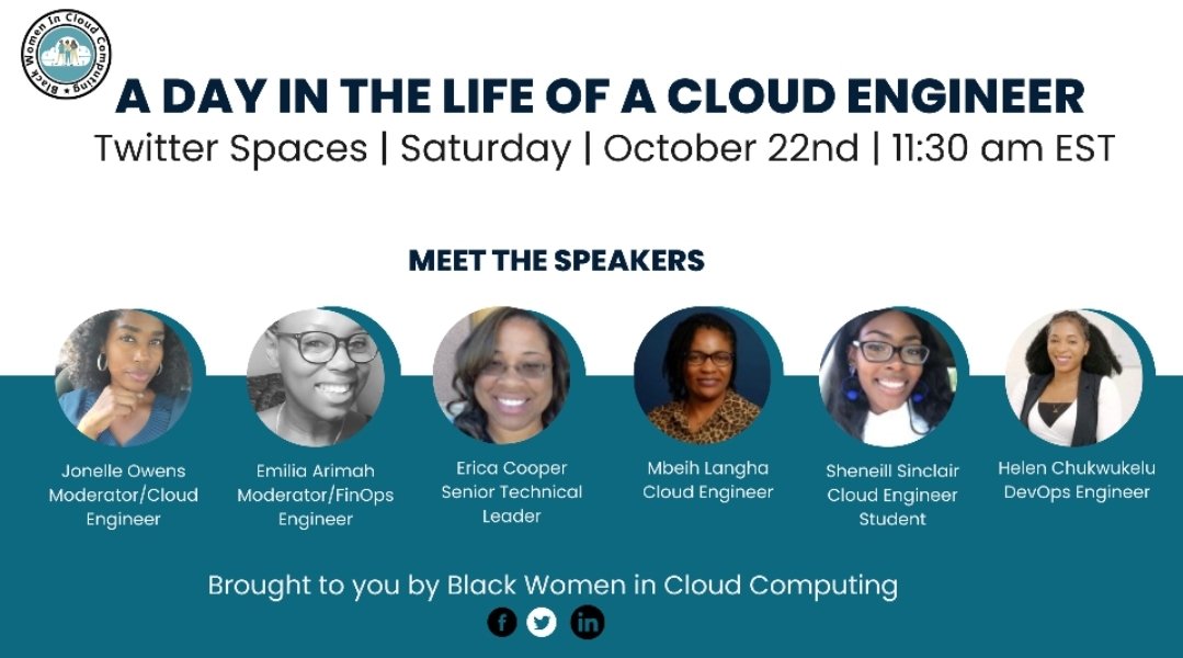 Save the date... x.com/i/spaces/1eaJb…

#BlackTechTwitter #CloudComputing #womenintech #blackwomenincloud #community 
<a href="/ZeroCrust/">ABC Tech</a> <a href="/TechLayDee/">Erica C</a>