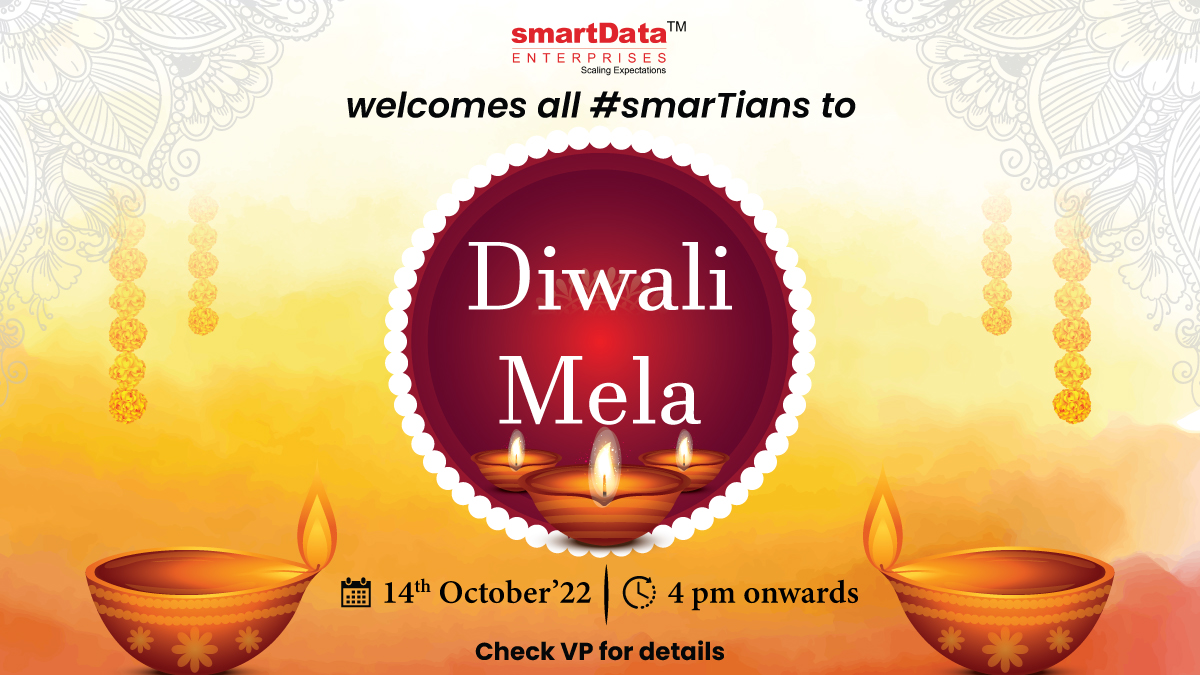 sdeievent's tweet image. #smarTians With the light of Diyas and prosperity in our life, we are pleased to announce the return of #DiwaliMela @smartDataIncLtd  Mohali.
Let&apos;s usher in the festive spirit with a variety of entertaining activities, food stalls, games, etc. #PauseForFun
