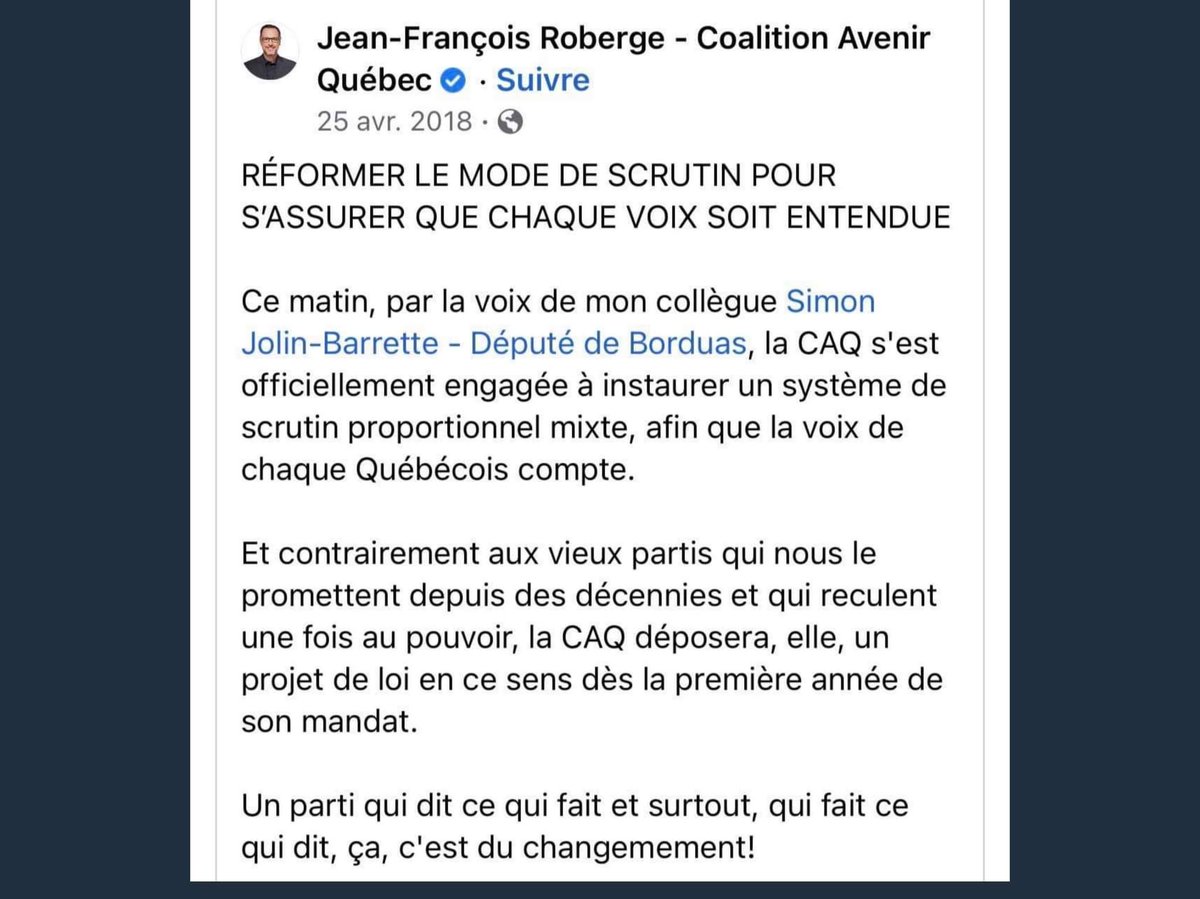 On attend toujours la raison du bris de promesse.