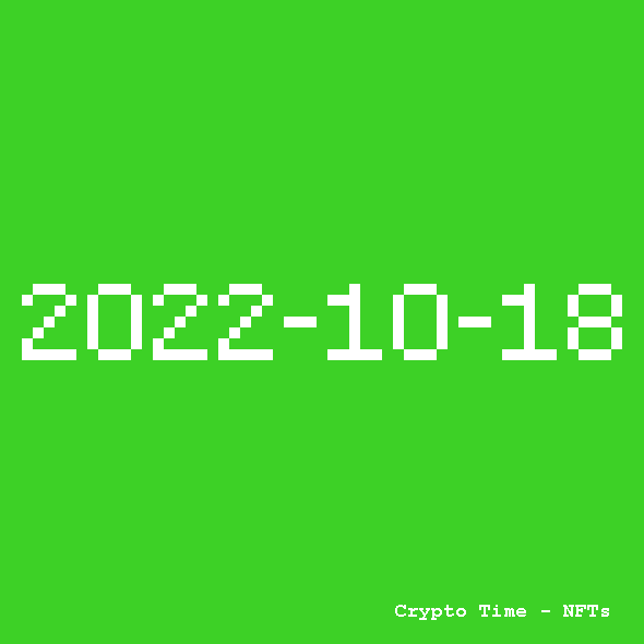 CryptoTimeNFTs's tweet photo. #2022-10-18  
Time, a single NFT per day on https://t.co/XnKQKM5Hyr 

unique piece by the artist  @olivier_terral
OpenSea >>  https://t.co/mq20Kekr7I 

#nft  #blockchain #nfts #collection #nftcommunity #drop  #pixelart  #nftcollector #crypto #digitalart #art #cryptoart  #ethereum https://t.co/rjqR0Dadv3