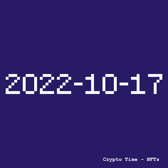 CryptoTimeNFTs's tweet photo. #2022-10-17  
Time, a single NFT per day on https://t.co/Bptcn1oOQ7 

unique piece by the artist  @olivier_terral
OpenSea >>  https://t.co/mq20Ke2Qga 

#nft  #blockchain #nfts #collection #nftcommunity #drop  #pixelart  #nftcollector #crypto #digitalart #art #cryptoart https://t.co/fXZb569s2D