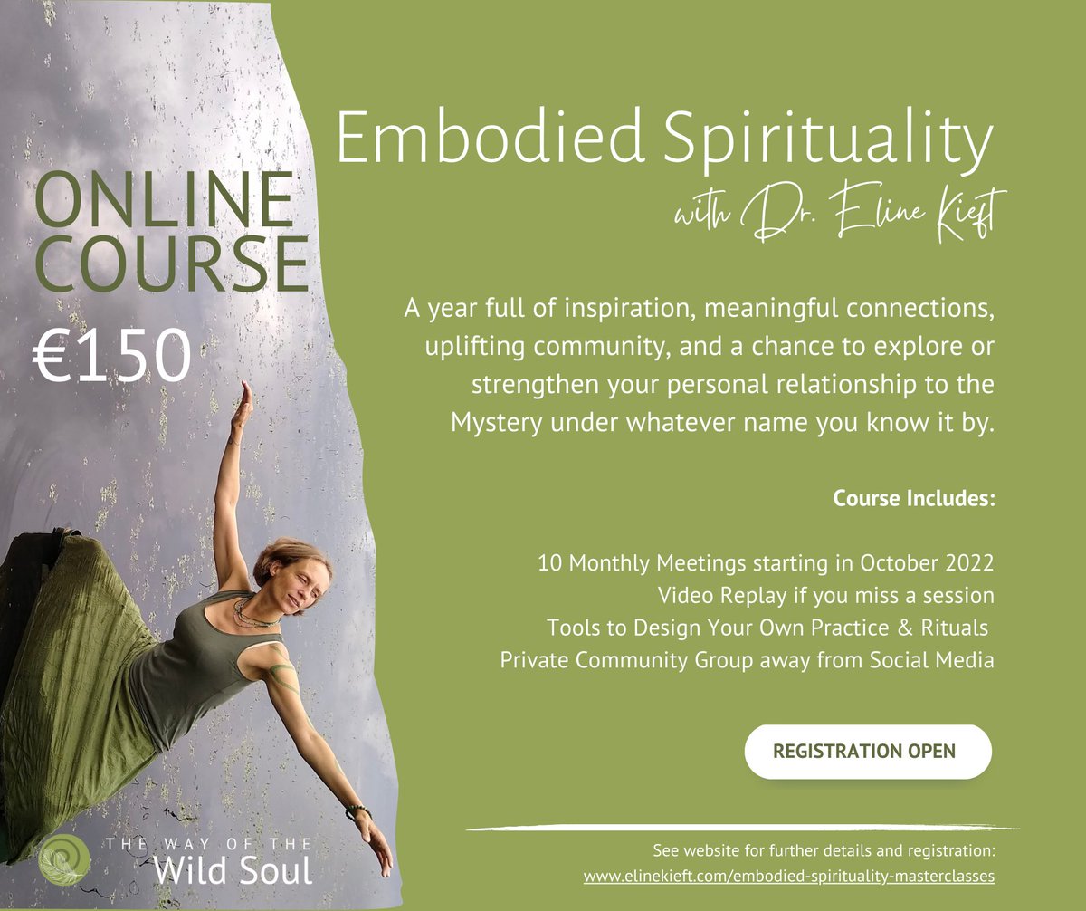 Eline Kieft (@elinekieft) on Twitter photo Reconnect with body & nature, create ritual & sacred space, bridge your spirituality right into your everyday! Join a 10 Masterclasses in Embodied Spirituality starting next week!
elinekieft.com/embodied-spiri…. 
#embodied #embodiedspirituality #spirituality #nature #body #reconnection Reconnect with body & nature, create ritual & sacred space, bridge your spirituality right into your everyday! Join a 10 Masterclasses in Embodied Spirituality starting next week!
elinekieft.com/embodied-spiri…. 
#embodied #embodiedspirituality #spirituality #nature #body #reconnection