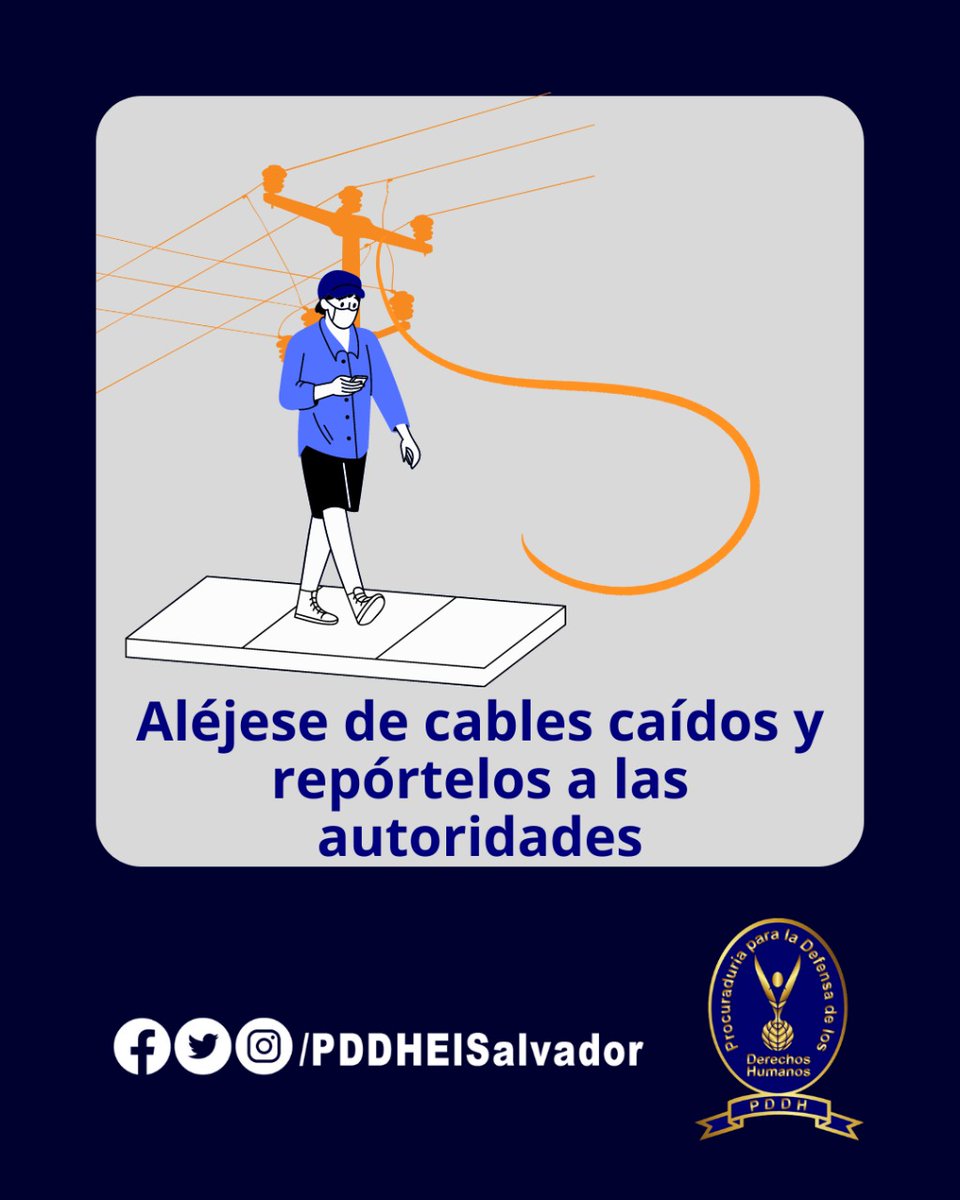 PDDHElSalvador's tweet photo. #LaPDDHLeSugiere Si sale de su hogar, acate las siguientes recomendaciones, para su mayor seguridad. 
⚠️🌧 #TormentaTropicalJulia https://t.co/F9lFkuDrLr