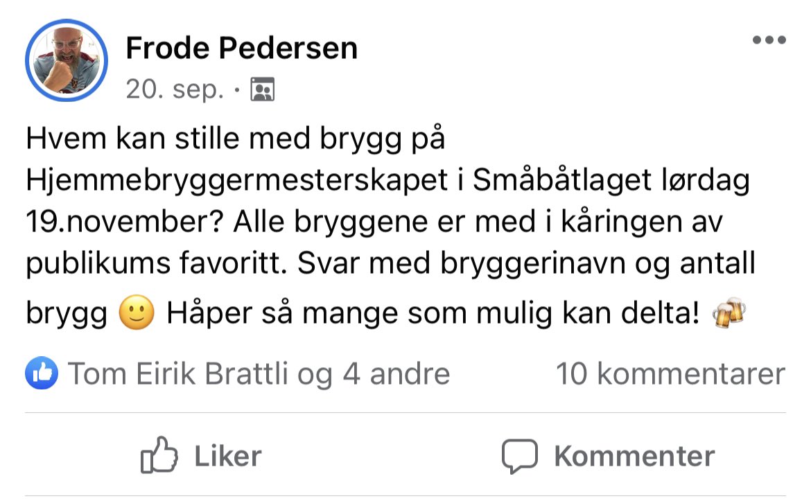 vbrygg's tweet photo. Vuggabrygg stiller i Småbåtlaget - kommer du? 🍻 https://t.co/ww0QSROJ5x