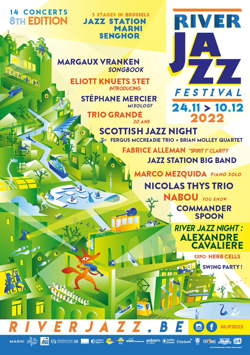 Théâtre Marni (@theatremarni) on Twitter photo La 8e édition du River JAZZ Festival est en ligne! 14 concerts 24.11 > 10.12 <a href="/TheatreMarni/">Théâtre Marni</a> <a href="/Le_Senghor/">Le Senghor</a> <a href="/JazzStationBxl/">Jazz Station Bxl</a> avec le soutien de la Région de Bxl Capitale #festival #jazz #bruxelles riverjazz.be La 8e édition du River JAZZ Festival est en ligne! 14 concerts 24.11 > 10.12 <a href="/TheatreMarni/">Théâtre Marni</a> <a href="/Le_Senghor/">Le Senghor</a> <a href="/JazzStationBxl/">Jazz Station Bxl</a> avec le soutien de la Région de Bxl Capitale #festival #jazz #bruxelles riverjazz.be