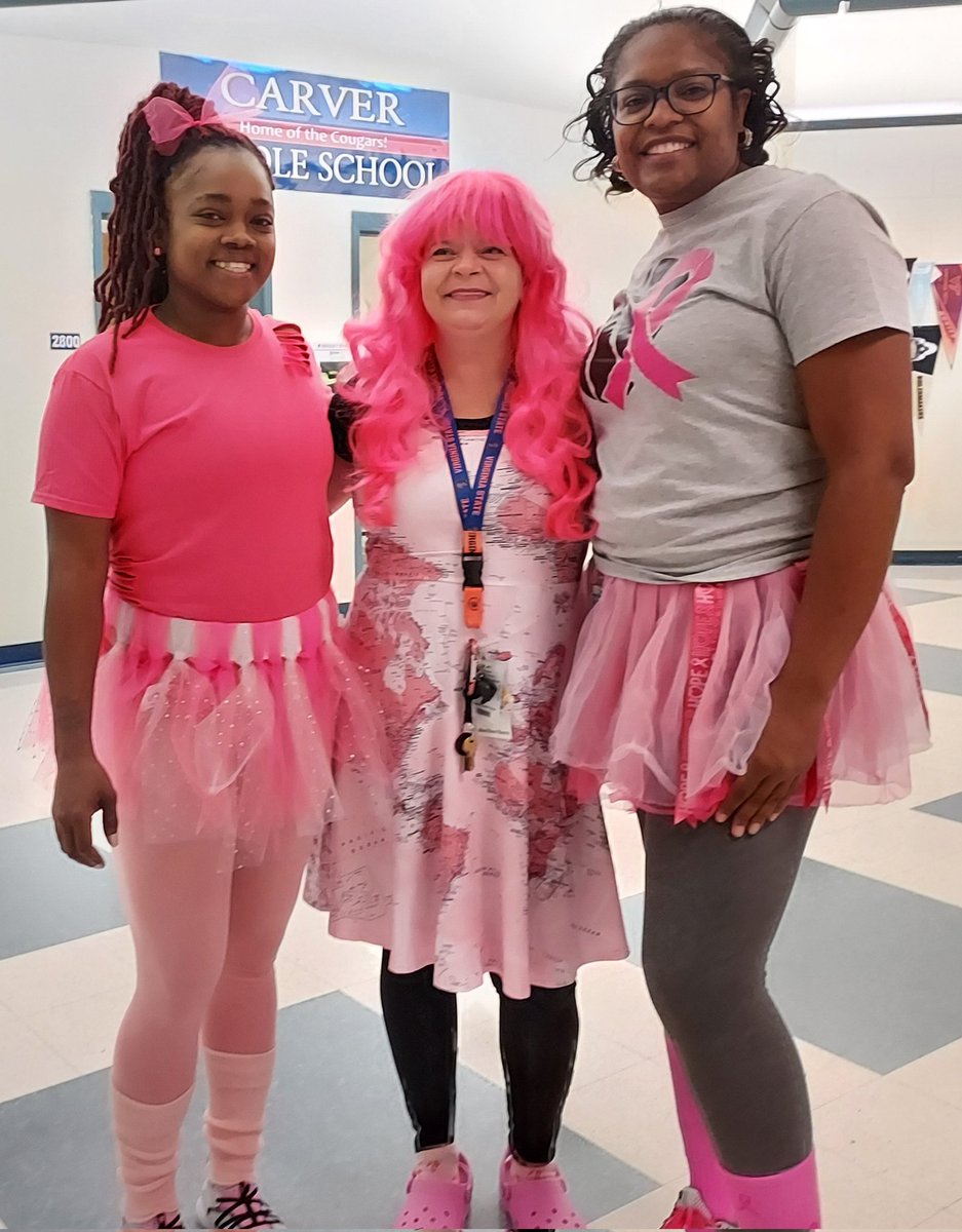 #PinkOut <a href="/gwcarvermiddle/">Carver Middle School</a> !  Showing support for  #BreastCancerAwareness and our amazing girls basketball team <a href="/bryanhicks59/">Bryan Hicks, Ed.D.</a> <a href="/_ladaniels/">LaToya Daniels</a> @ccpsinfo