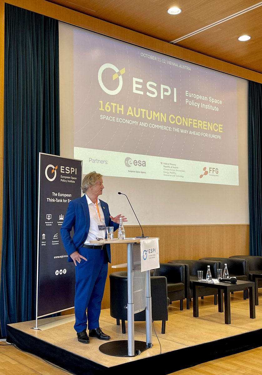 ESPIspace's tweet image. The ESPI 16th Autumn Conference has kicked off with the new ESPI director, Hermann Ludwig Moeller, delivering the opening speech! This event was made possible with the support of our  founders @esa &amp;amp; #FFG #ESPIAutumnConference 🚀