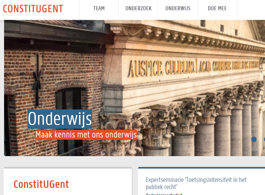 Een nieuw academiejaar, een nieuwe webpagina! Volg @constitugent nu ook via constit.ugent.be.