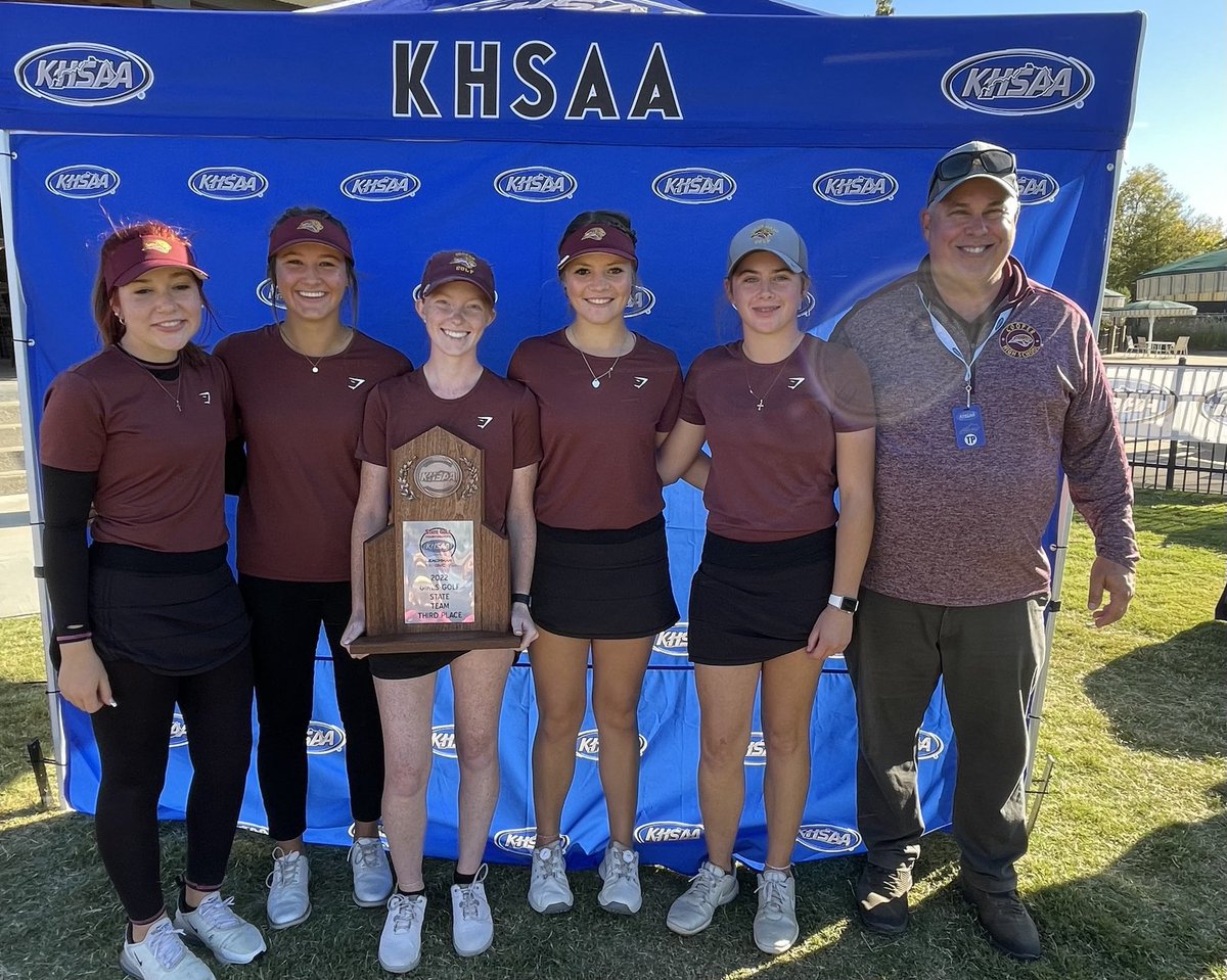 Congrats to our Girls Golf Team and Coach Deters on their 3rd place finish at State!  (Ava Finke, Eva Maley, Skylar Anderson, Reagan Ramage, &amp; Kendall Brissey).  Reagan Ramage placed 5th overall.  Go Lady Jags!