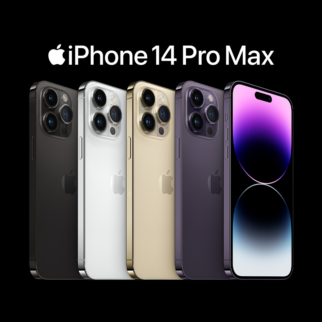 Apple's tweet photo. Say hello to the incredible new iPhone 14 family. Swipe to find the right one for you.