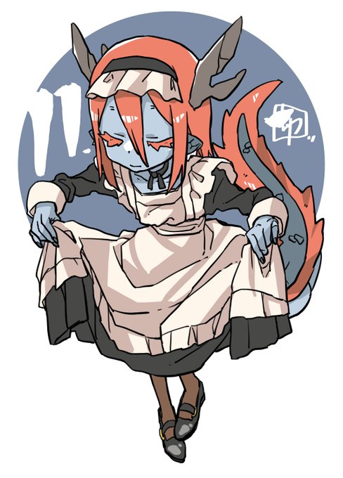 何日続くかな。今日はメイドな龍神ちゃんでした。 