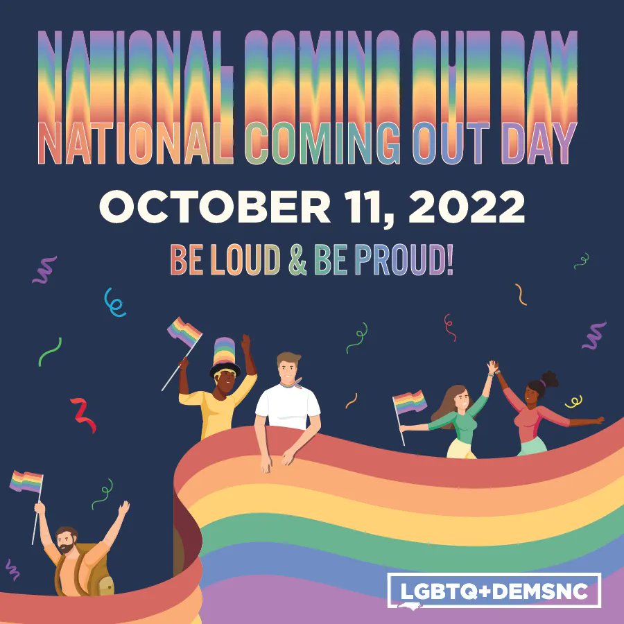 Happy National Coming Out Day!!!! #pride #ncpride #comingout #nationalcomingoutday Each year we celebrate this day to remember that everyone's journey is different and that coming out is a struggle and celebration.
