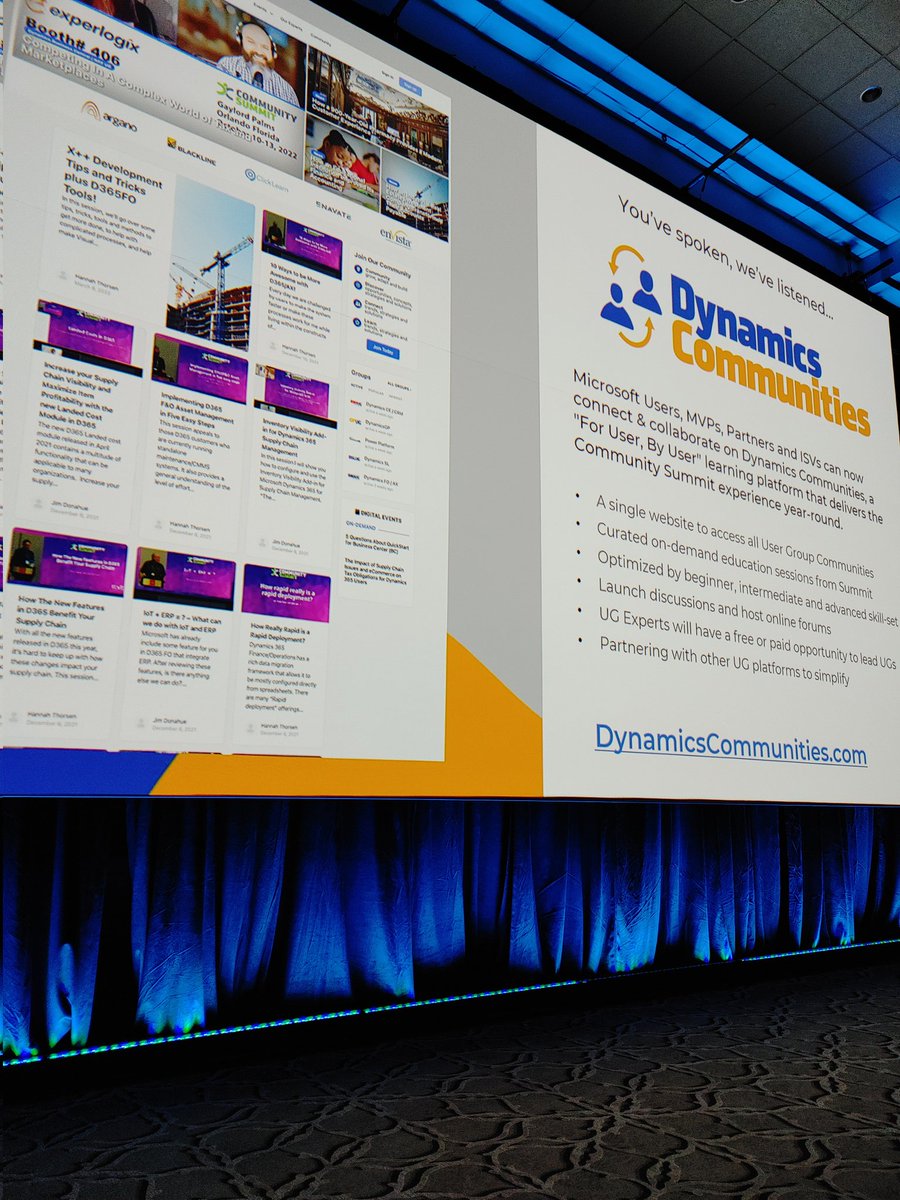 clivingston102's tweet photo. Huge news today with soft launch of Dynamics Communities online platform announced by John Seifort, CEO. I am so excited! For users, by users. #MySummitNA #dynamicscommunities #GPUG #NAVUG #BCUG #SLUG #AXUG #FOUG #CEUG #PPUG https://t.co/QuF7aUYo6V